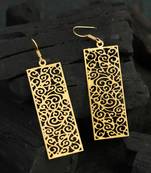 Gold-plated handcrafted earrings