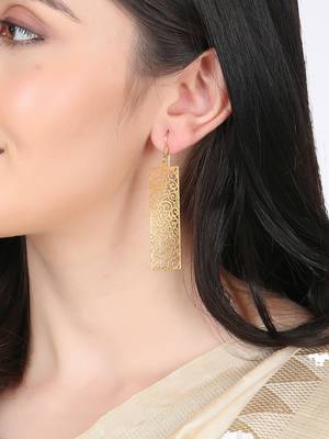 Gold-plated handcrafted earrings 2