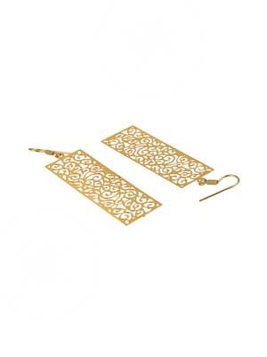 Gold-plated handcrafted earrings 3