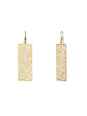 Gold-plated handcrafted earrings 4