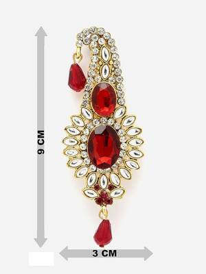 Indian Bollywood Traditional Kalangi For sherwani Kilagi Brooch for Turban Safa for Men's Boys Wedding(Safa Exclude) 5