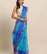 Geroo Jaipur Hand Dyed Bandhani Kota Silk Sustainable Saree