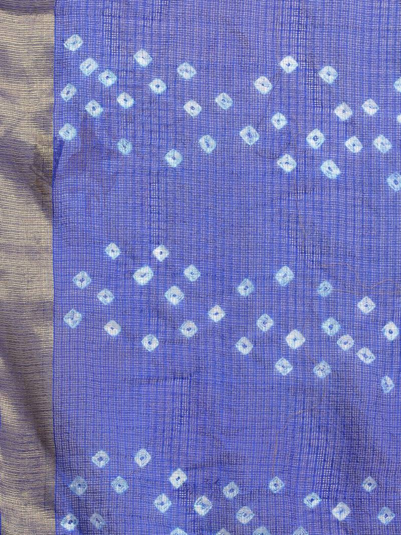 Geroo Jaipur Hand Dyed Bandhani Kota Silk Sustainable Saree