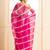 Geroo Jaipur Women Magenta & White Gotta Patti Organza Leheriya Saree