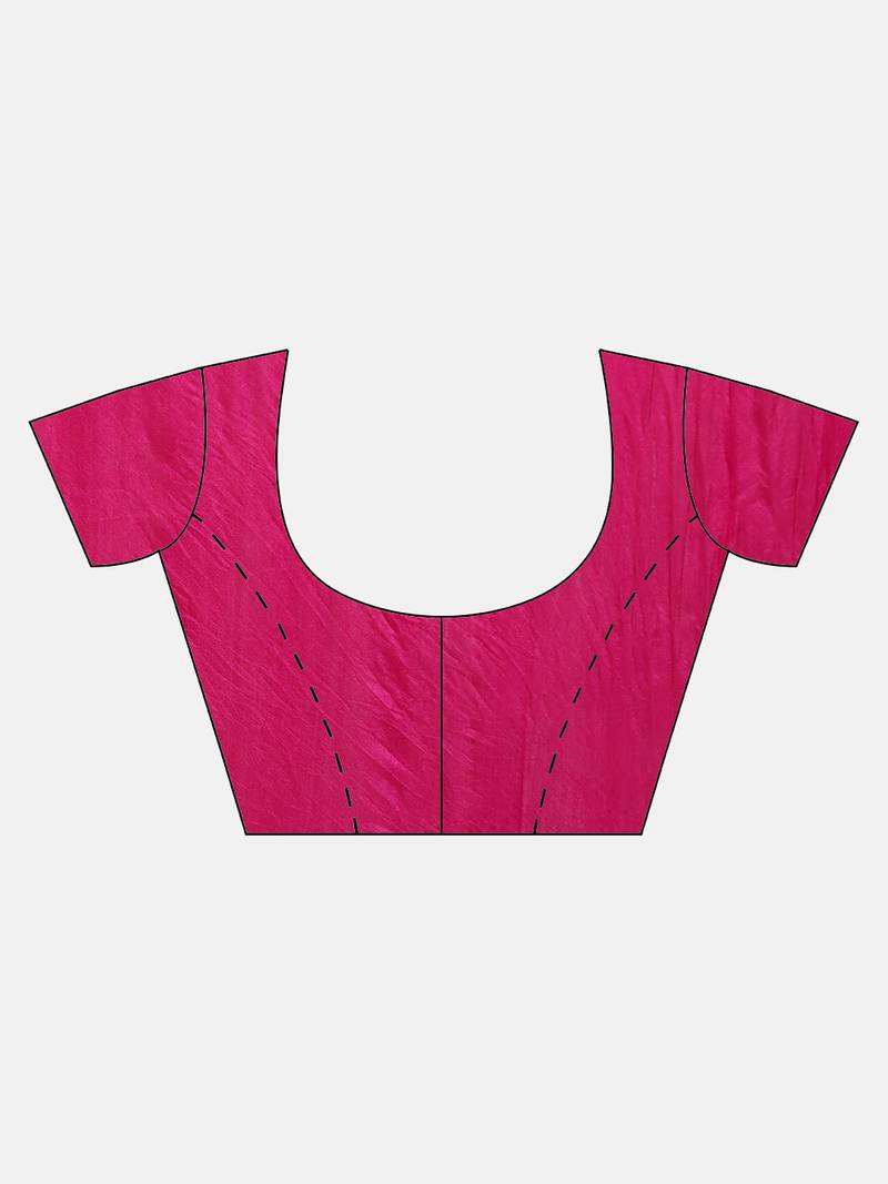 Geroo Jaipur Hand Dyed Pink Leheriya Kota Silk Sustainable Saree