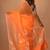 Orange Pure Silk Matka Silk Saree With Blouse Piece