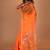 Orange Pure Silk Matka Silk Saree With Blouse Piece