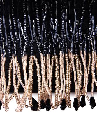 Black tasselly party clutch 5