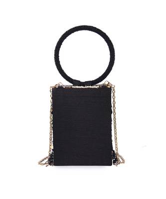 Black ring shone clutch 5