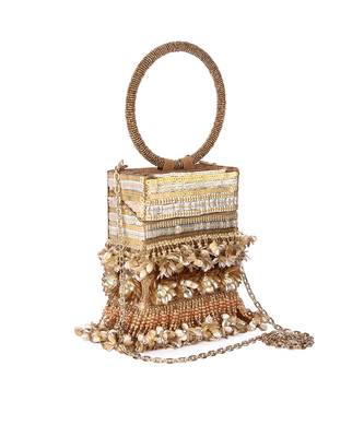 Golden sona phool clutch 2