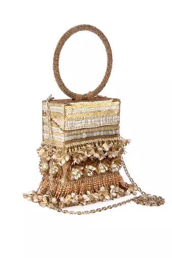 Golden sona phool clutch