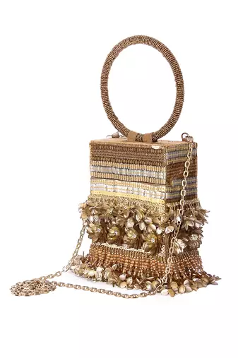 Golden sona phool clutch