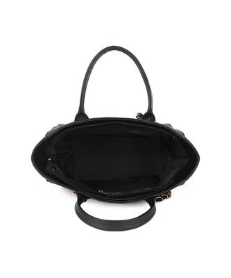 Black canvas tote bag 4