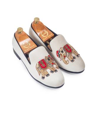 Cream maharaja slipons 1