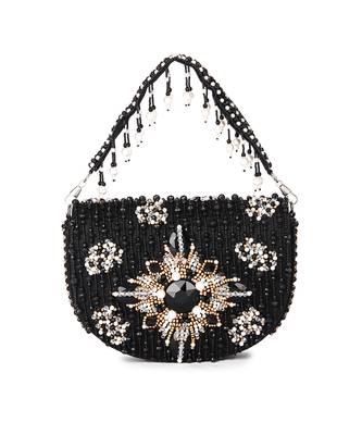 Black d shaped clutch 1