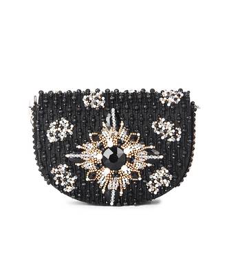 Black d shaped clutch 3