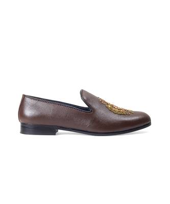 Brown regal crest slipons 2