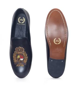 Black regal crest slipons 3