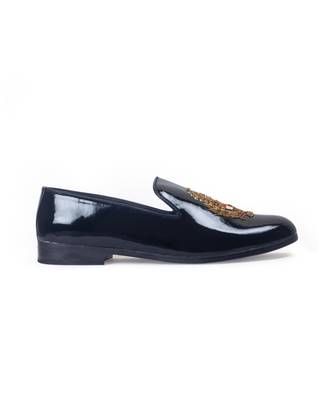 Patent black regal crest slipons 2