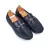 Black tuscany buckle leather loafers