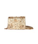 Golden party popper clutch