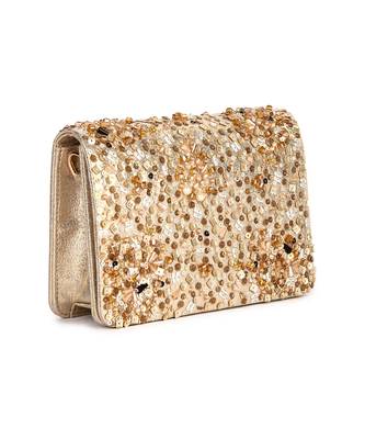 Golden party popper clutch 2