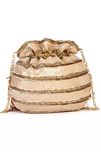 Golden latkan love potli bag
