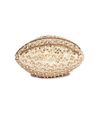 Beige all pattern potli bag 4