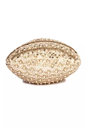 Beige all pattern potli bag