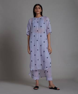 Lavender trump card tunic dress 1