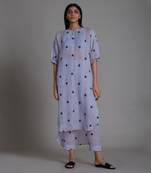 Lavender trump card tunic dress