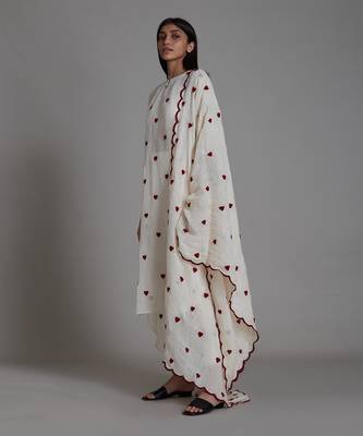 Oatmeal trump card counter kurta set 1