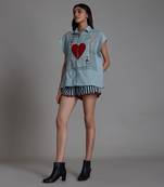 Blue ace shirt