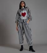 Black stripe ikka linen shirt