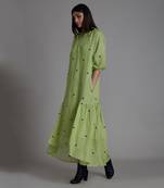 Green queen of hearts dress