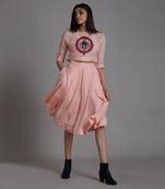 Pink solo spade skirt set