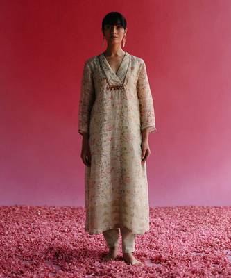 Green gulbag kurta set 1