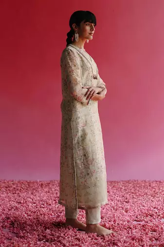Green gulbag kurta set