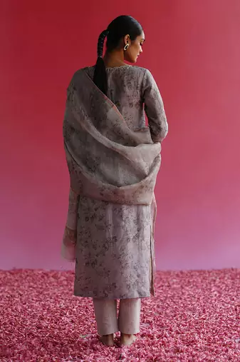 Grey swaroop kurta set