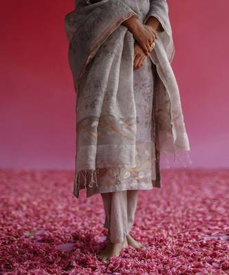 Grey swaroop kurta set 5