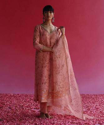 Pink swaroop kurta set 1