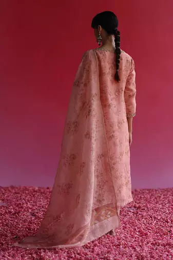 Pink swaroop kurta set