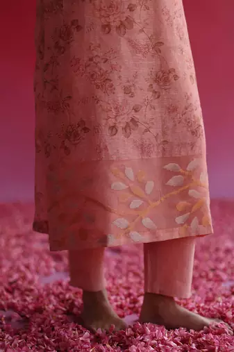 Pink swaroop kurta set