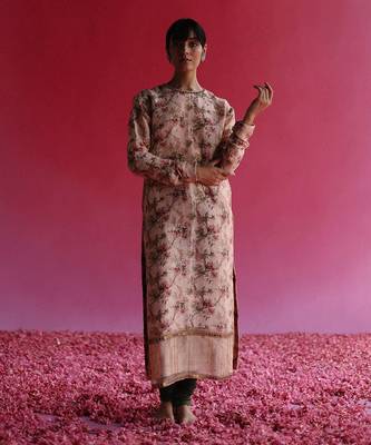Pink aacho kurta set 1
