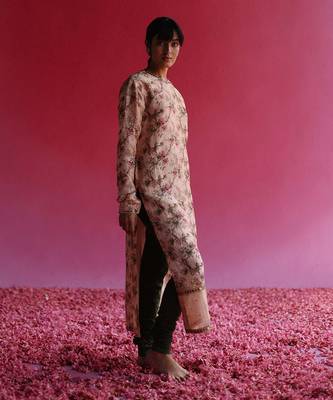 Pink aacho kurta set 2
