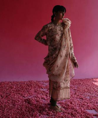 Pink aacho kurta set 3