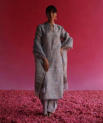Blue bagh kurta set 1