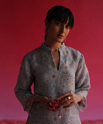 Blue bagh kurta set 4