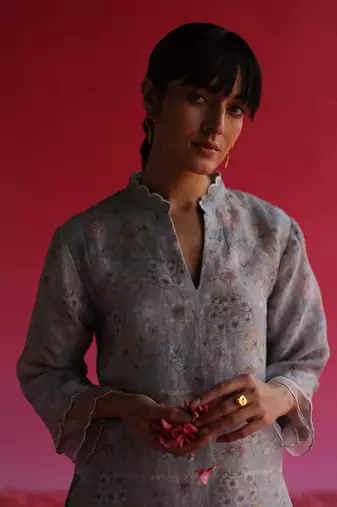 Blue bagh kurta set