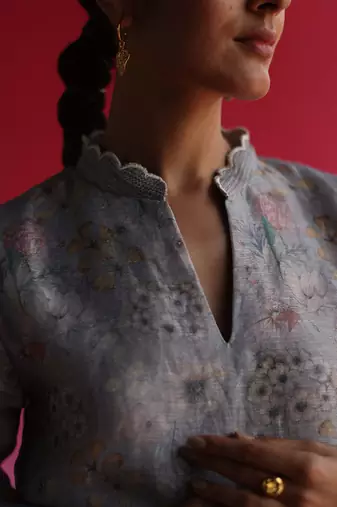 Blue bagh kurta set